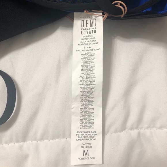 Fabletics Demi Lovato Collection Sports Bra - Picture 5 of 7